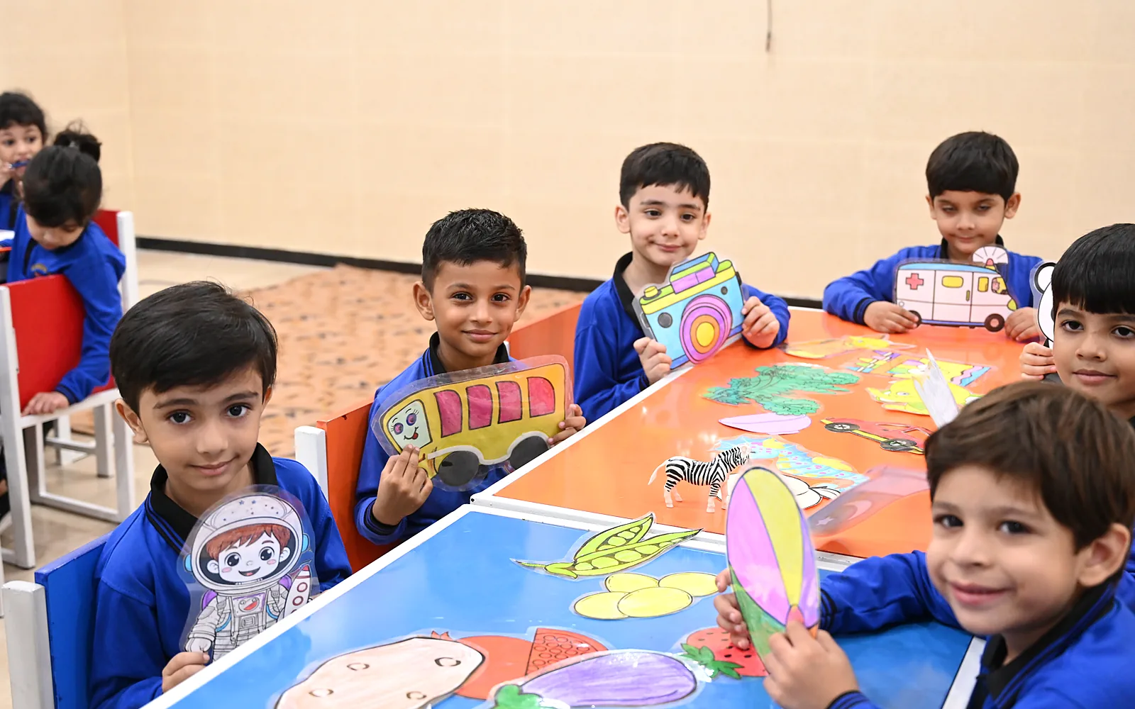 Primary students at American School of A.I.